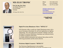 Tablet Screenshot of mx-electronic.com